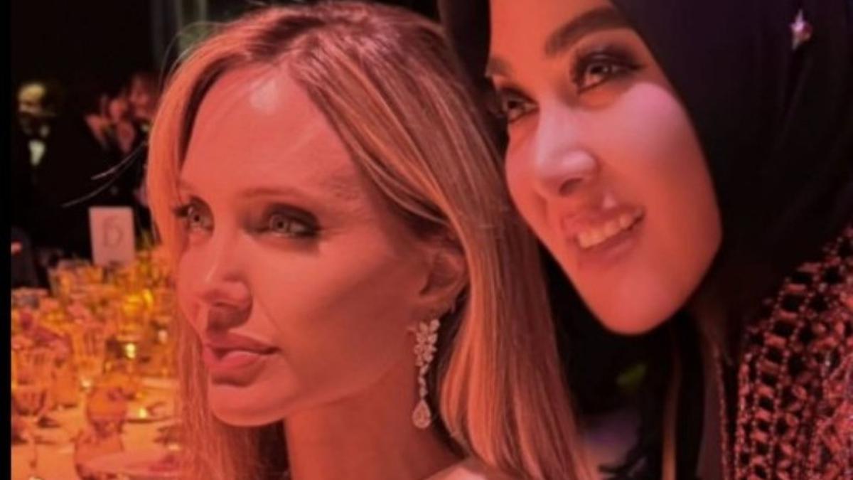 Syahrini Pamer Foto Bareng Angelina Jolie di Acara Makan Malam Festival Film Cannes 2025