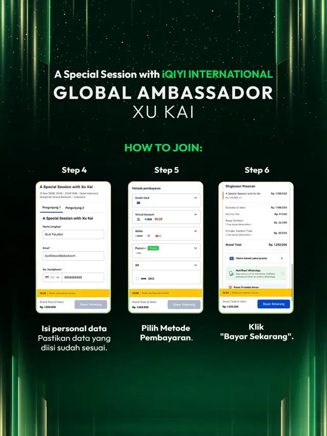 Cara membeli tiket A Special Session with Xu Kai (credit: iQIYI Indonesia)