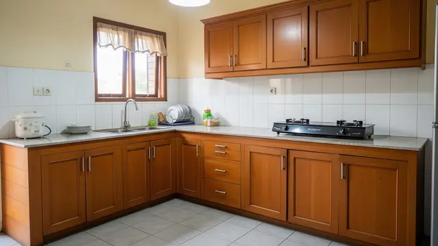 Inspirasi Dapur dengan Bak Cuci Piring Sudut yang Hemat Ruang dan Tidak Becek Model Bak Cuci di Sudut Pertemuan Meja