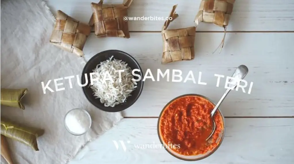 Ketupat Sambal Teri, Makanan Lezat untuk Buka Puasa. (Foto: Vidio.com/wanderbites)