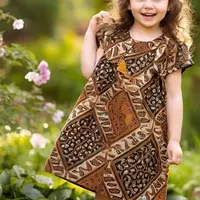 Ilustrasi Baju Batik untuk Anak Perempuan (Sumber Gambar: Meta AI)