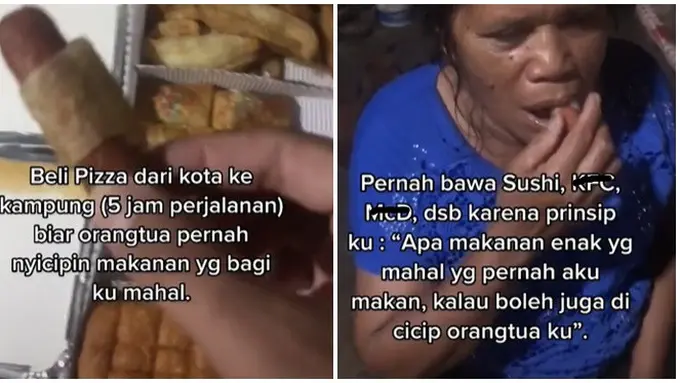Demi Bawakan Pizza untuk Ibunya, Pria Ini Rela Menempuh Perjalanan 5 Jam
