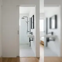 Model Pintu Kamar Mandi untuk Ruangan Berukuran Kecil. Foto: AI Generated