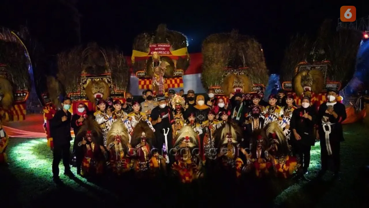 Kenduri seni Reog Ponorogo di Pendopo Kabupaten Ponorogo (Liputan6.com/Istimewa)