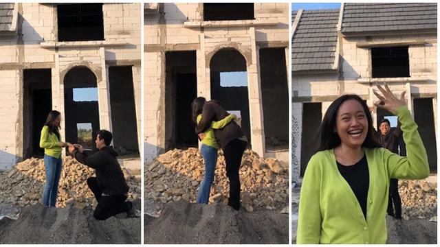 Niatnya Mau Bikin Video Transisi, Endingnya Wanita Ini Ternyata Dilamar Kekasihnya