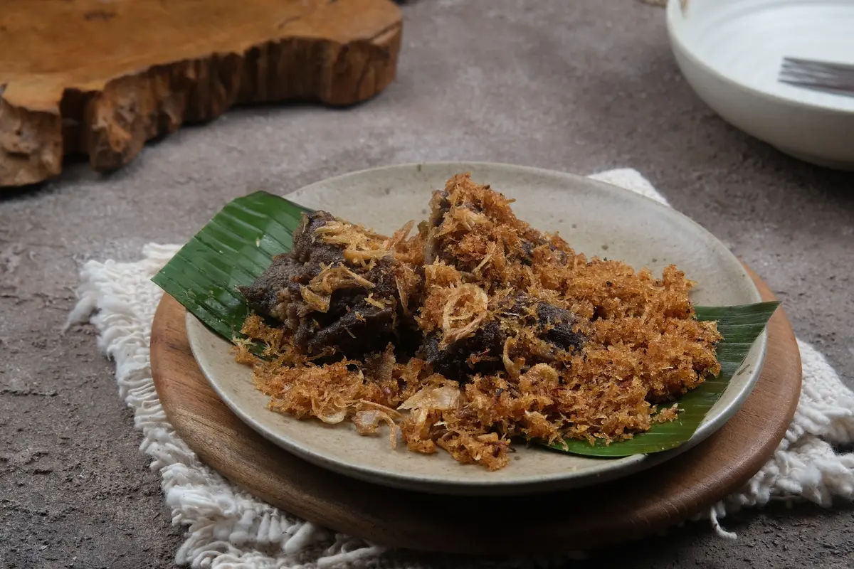 resep gepuk serundeng sunda