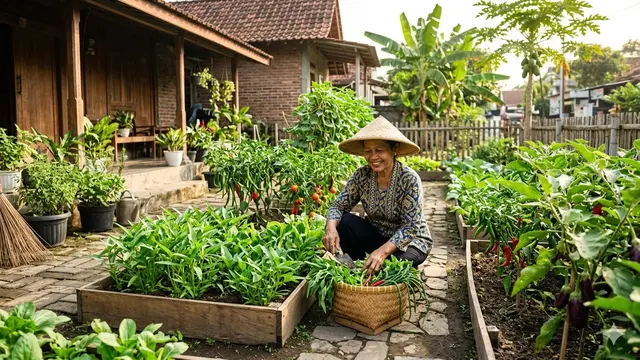 Kebun Sayur untuk Lansia Usia 60 Tahun (Foto: Gemini AI)