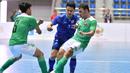 Laga Indonesia vs Thailand pada cabor futsal putra SEA Games 2021 yang digelar di Ha Nam Gymnasium, Rabu (18/5/2022), berakhir dengan skor 1-1. (dok. SEA Games)