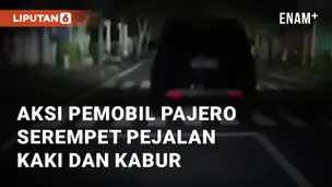 VIDEO: Detik-detik Aksi Arogan Pemobil Pajero Serempet Pejalan Kaki dan Kabur