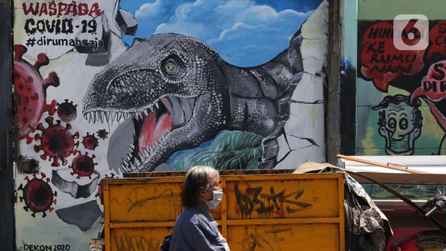 Pesan Waspada COVID-19 Lewat Goresan Mural