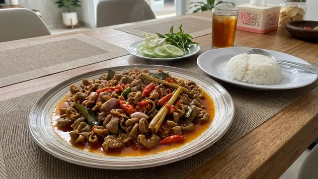 Resep Usus Sambal Pedas yang Gurih dan Anti Amis