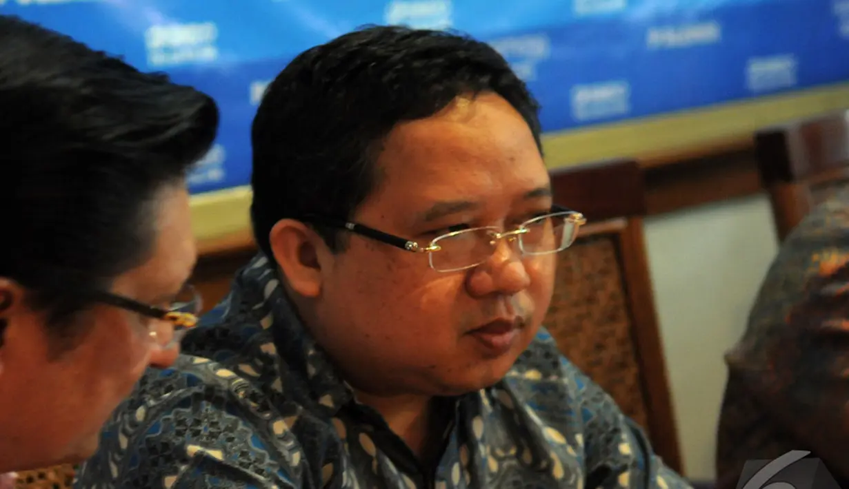 Wakil Sekjen PPP, Syaifullah Tamliha saat acara diskusi Polemik Bukan Parlemen Biasa, di Jakarta, Sabtu (11/10/2014) (Liputan6.com/Faisal R Syam)