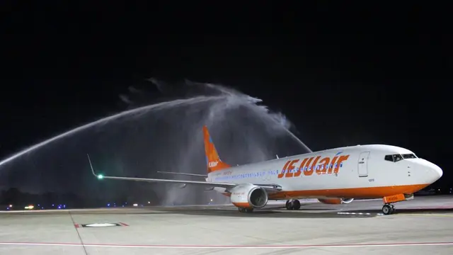 Pembukaan rute penerbangan langsung Jeju Air dari Incheon, Korea Selatan ke Batam yang resmi beroperasi 16 Oktober 2024. (Dok Kemenhub)