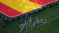 Momen Kontroversial, Pemain Argentina Kompak Memalingkan Badan saat Skuad Spanyol Mengangkat Trofi Piala Dunia 2026