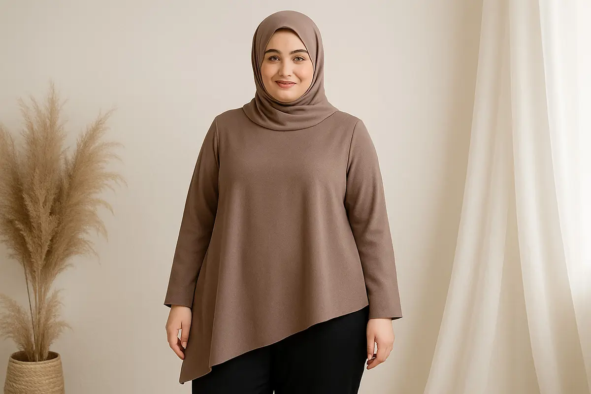 Model Tunik Panjang untuk Badan Gemuk