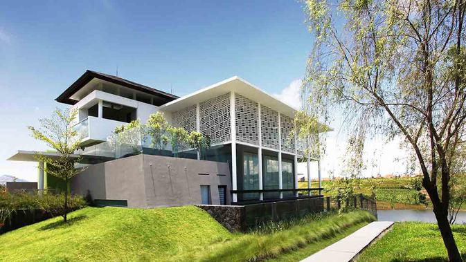 Eksterior rumah modern kontemporer karya Wastu Cipta Parama. (dok. Arsitag.com)