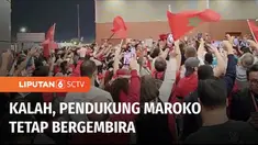 Kalah dari Kroasia 1-2 dan gagal menempati peringkat tiga, prestasi Maroko tetap pantas dibanggakan. Para pendukung Maroko tetap bangga dan bergembira usai pertandingan Maroko kontra Kroasia. Begini kegembiraan pendukung Maroko.