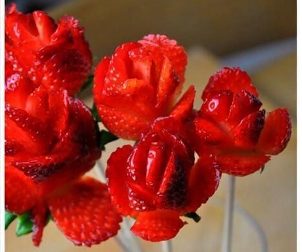 Tutorial Hiasan  Bunga Mawar Valentine  Cantik Dari Buah 