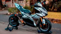 Terinspirasi Yamaha R1M, Aerox Ini Tampil Beringas