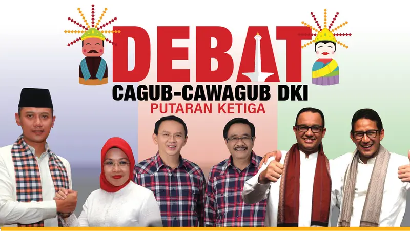 Banner Infografis Debat Cagub DKI 