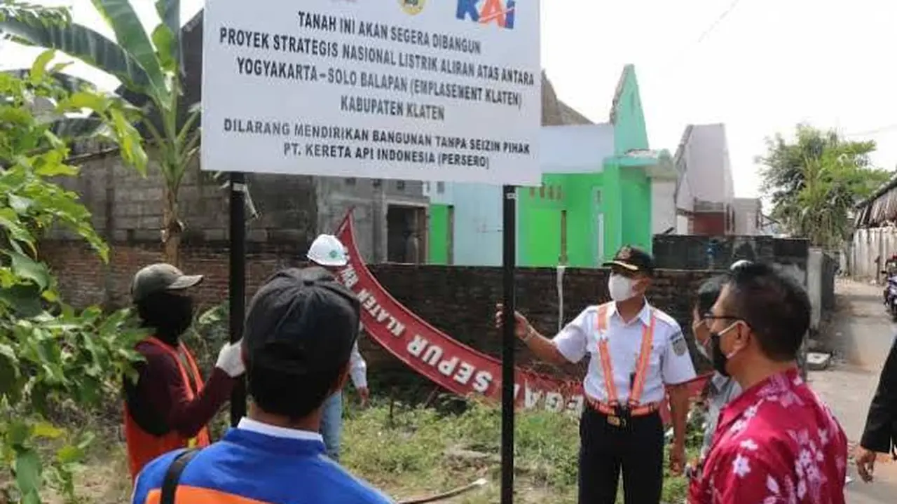 Ilustrasi aset tanah milik PT KAI (Istimewa)