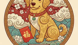 Ilustrasi Shio Anjing (ilustrasi Gemini AI)