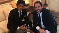 Shahrukh Khan dan Brett Ratner (The Indian Express)