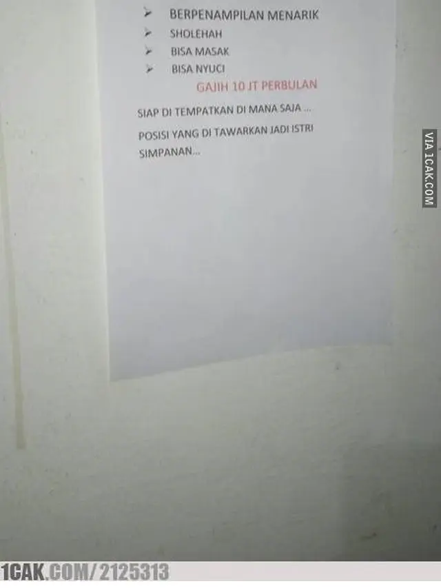 Info Lowongan Pekerjaan Ini Malah Bikin Gagal Paham