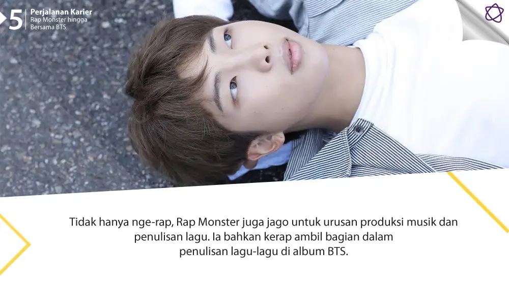 Perjalanan Karier Rap Monster hingga Bersama BTS. (Foto: Twitter/bts_bighit, Desain: Nurman Abdul Hakim/Bintang.com)