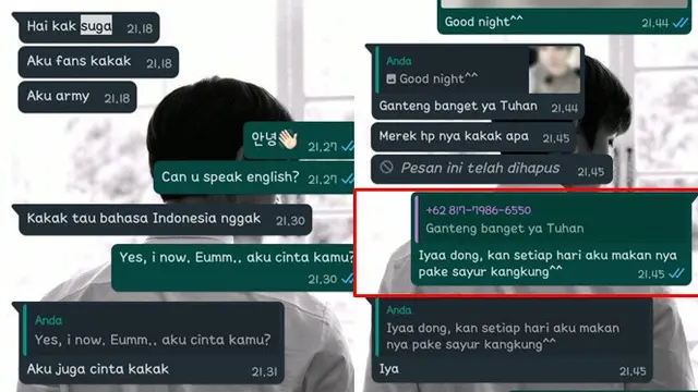 6 Chat Iseng Menipu Bocah Fans K-Pop Ini Bikin Ketawa Geli