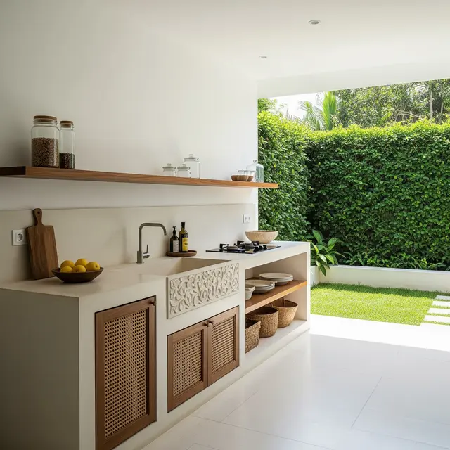 Model Dapur Tropis Minimalis untuk Rumah Kampung