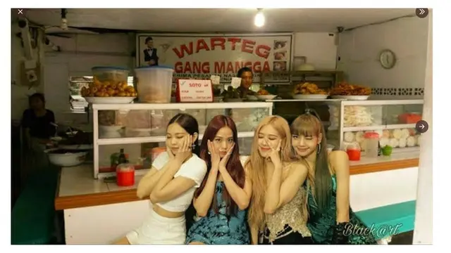 Sudah Tiba di Indonesia, 6 Editan Foto Blackpink Mampir di Warung Makan Ini Kocak