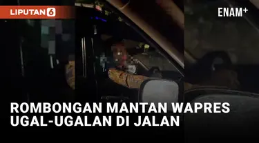 Rombongan Mantan Wapres Arogan di Jalan