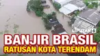 Banjir hebat dan hujan lebat merendam ratusan kota di Brasil. 20 orang meninggal, ratusan ribu lainnya terdampak bencana. Kondisi ini memperburuk situasi pandemi Covid-19 di Brasil.