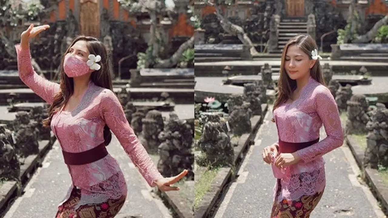 6 Potret Jessica Mila Pakai Kebaya Bali, Anggun dan Memesona