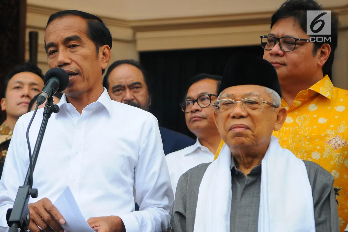 Didampingi Ketum Parpol, Jokowi Jelaskan Hasil 12 Lembaga Survei