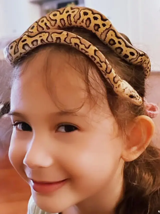6 Potret Arabella Anak Aura Kasih Berani Main Bareng Ular, Curi Perhatian