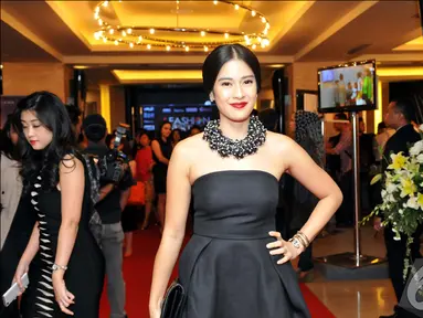 Dian Sastro saat menghadiri I  Fashion Festival 2014 , Jakarta. Foto diambil pada Kamis (18/12/2014). (Liputan6.com/Panji Diksana)