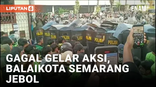 VIDEO: Balaikota Semarang Jebol usai Mahasiswa Gagal Menggelar Aksi di Gedung DPRD