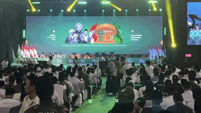 Nahdlatul Ulama (NU) menggelar peringatan Hari Lahir (Harlah) ke-100 pada Sabtu (31/1/2026) di Istora Senayan, Jakarta Pusat.