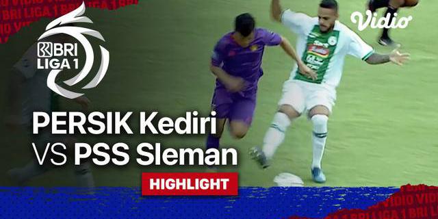 VIDEO: Skor Kacamata Hiasi Laga PSS Sleman VS Persik Kediri di Pekan Keenam BRI Liga 1