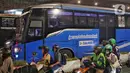 Pramono Anung ingin menjadikan Jakarta kota inklusif untuk semua yang kelompok dan lapisan masyarakat. Salah satu implementasinya, terbukanya rute baru di sejumlah wilayah bagi bus Transjabodetabek. (Liputan6.com/Angga Yuniar)
