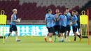 <p>Pemain Timnas Argentina melakukan latihan resmi menjelang laga FIFA Matchday melawan Timnas Indonesia di Stadion Utama Gelora Bung Karno (SUGBK), Jakarta, Minggu (18/06/2023). (Bola.com/Bagaskara Lazuardi)</p>