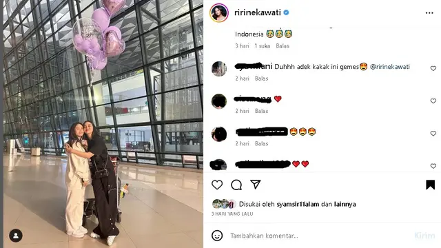 Ririn Ekawati bareng putri sulungnya, Jasmine Abeng (Foto: instagram ririnekawati)
