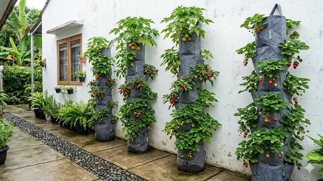 Inspirasi Kebun Buah Mini Sepanjang Tembok Samping Rumah Sempit