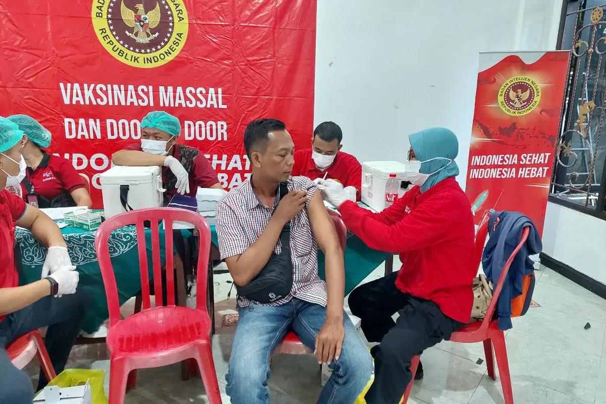egiatan vaksinasi di Bali semakin digencarkan oleh Badan Intelijen Negara (BIN).
