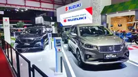 Suzuki Ertiga menjadi mobil keluarga andalan Suzuki Indonesia menjelang IIMS Hybrid 2022. (Otosia.com/Arendra Pranayaditya)