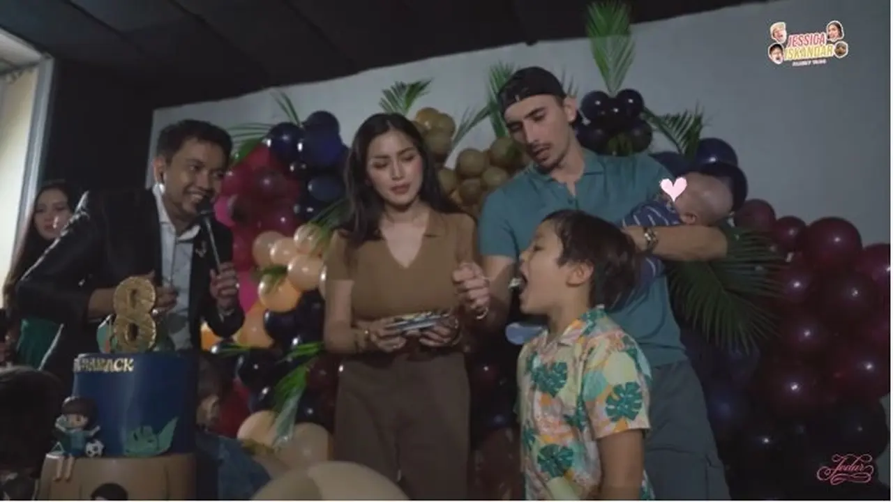 6 Momen Ultah ke-8 El Barack, Jessica Iskandar Pamer Perut Rata Pasca Melahirkan