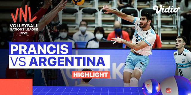 VIDEO: Highlights Volleyball Nations League Putra 2022, Argentina Kalahkan Prancis dalam Pertarungan 4 Set