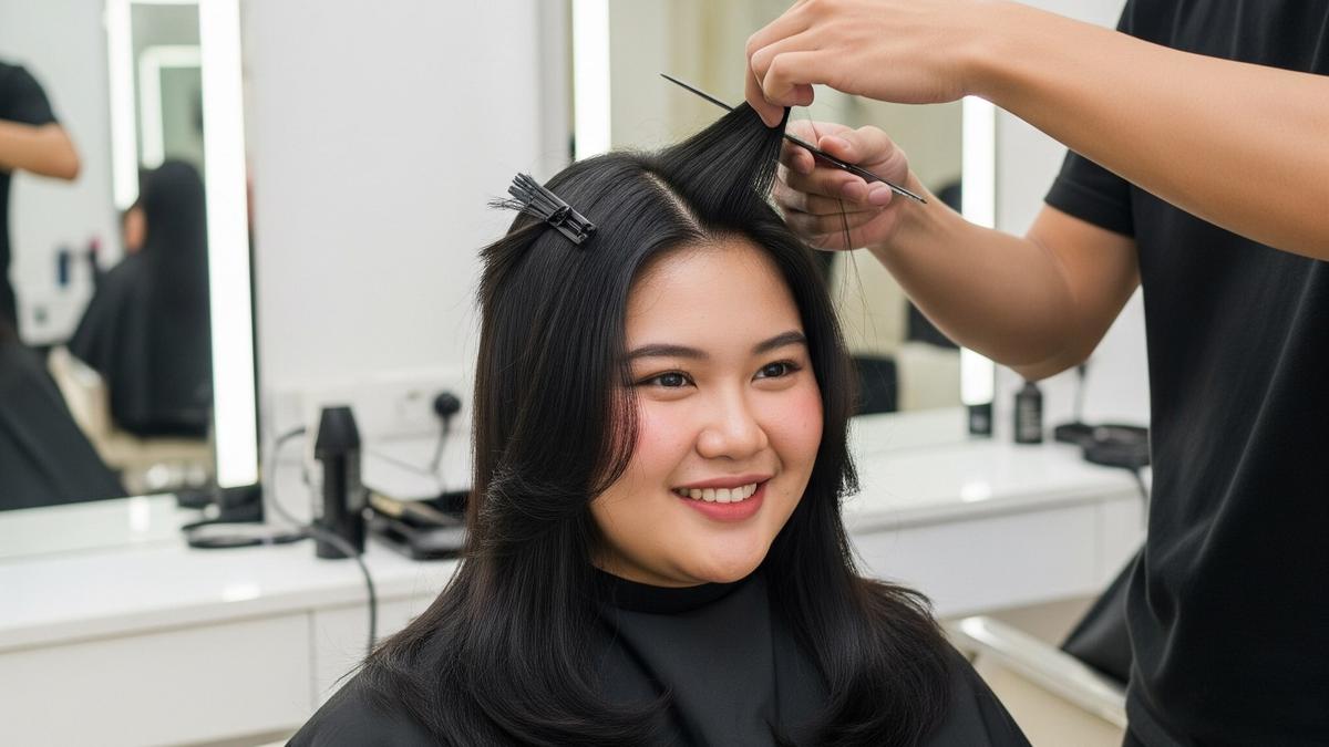 10 Potongan Rambut untuk Pipi Chubby Terbaru 2025, Bikin Tampak Tirus Instan